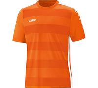 Jako Maillot de Football Manches Courtes pour Enfant, Taille 164, Orange Fluo/Blanc