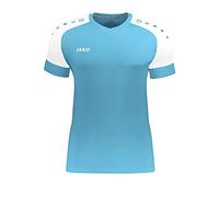 Jako Maillot de Football Manches Courtes pour Homme, Taille 2XL, Bleu Tendre/Blanc