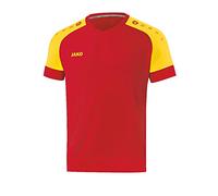 Jako Maillot de Football Manches Courtes pour Homme, Taille M, Rouge Sport/Citron