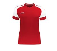 Jako Maillot de Football Manches Courtes pour Homme, Taille S, Rouge Sport/Blanc