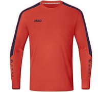 JAKO - Maillot De Gardien Power (Manches Longues), Mixte Enfant, Flamme/Marine, 164
