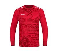 JAKO - Défi des T-Shirts, Mixte, Marbré De Noir/Rouge, XL