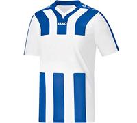 Jako Maillot de Sports Manches Courtes pour Enfant, Taille 128, Blanc/Royal Sport