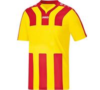 Jako Maillot de Sports Manches Courtes pour Enfant, Taille 128, Citron/Rouge Sport