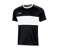 Jako Maillot de Sports Manches Courtes pour Homme, Taille M, Noir/Blanc