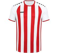 JAKO - Maillot Inter (Manches Courtes), Mixte, Blanc/Rouge Sport, XL