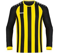 JAKO - Maillot Inter (Manches Longues), Mixte, Noir/Citro, M