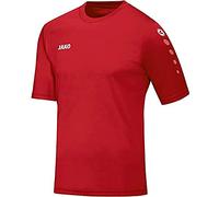 JAKO - Maillot Manches Courtes Team, Mixte, Rouge Sport, S