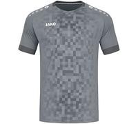 JAKO Maillot Pixel – Manches courtes – Mixte – Gris Pierre – Taille L