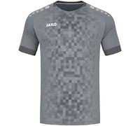 JAKO - Maillot Pixel (Manches Courtes), Mixte Enfant, Gris Pierre, 164