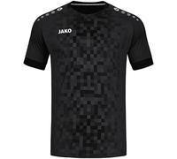 JAKO - Maillot Pixel (Manches Courtes), Mixte Enfant, Noir, 152