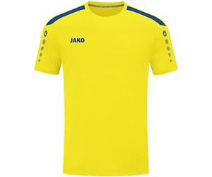 JAKO Maillot Power KA, taille : 116, couleur : citron/bleu roi