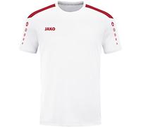 JAKO Maillot Power KA, taille M, couleur : blanc/rouge