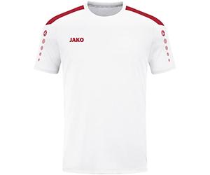 JAKO Maillot Power KA, taille S, couleur : blanc/rouge