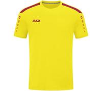 JAKO Maillot Power Manches courtes Femme Citro/Rouge Taille 34