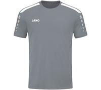 JAKO - Maillot Power (Manches Courtes), Mixte, Gris Pierre, 4XL
