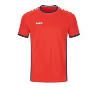 JAKO - Maillot Primera (Manches Courtes), Mixte, Flamme/Marine, S