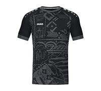 JAKO - Maillot Tropicana (Manches Courtes), Mixte Enfant, Noir/Anthracite, 140