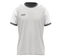 JAKO Maillot Unisexe Dynamic à Manches Courtes, Gris Clair/Blanc/Gris, M