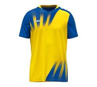 JAKO Maillot Unisexe Vintage à Manches Courtes, Jaune/Bleu Roi, L