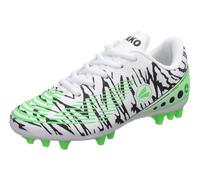 JAKO Mixte J-SFG Take Chaussure de Football, Blanc et Vert Fluo, 44 EU