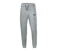 JAKO - Pantalon De Jogging Base avec Revers, Mixte, Gris Clair Chiné, XL