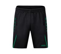 JAKO - Défi des Shorts D’Entraînement, Mixte Enfant, Noir/Vert Sport, 140
