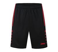 JAKO - Pantalon De Sport Polyvalent, Mixte, Noir/Rouge Sport, M