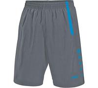 JAKO - Pantalon De Sport Turin, Mixte Enfant, Gris Pierre/Bleu Jako, 140