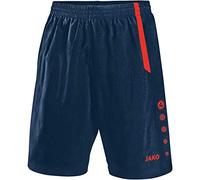 JAKO - Pantalon De Sport Turin, Mixte Enfant, Marine/Flamme, 140