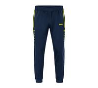 JAKO - Pantalon Polyvalent en Polyester, Mixte, Marine/Jaune Fluo, S