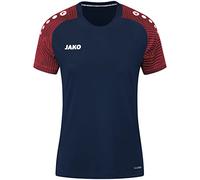 JAKO - Performance des T-Shirts, Femme, Marine/Rouge, 38