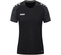 JAKO - Performance des T-Shirts, Femme, Noir/Anthra Clair, 44