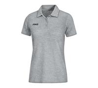 JAKO - Polo Base, Femme, Gris Clair Chiné, 40