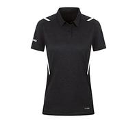 JAKO - Polo Challenge, Femme, Marbré De Noir/Blanc, 38