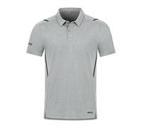 JAKO - Polo Challenge, Mixte, Gris Clair Mélangé/Anthra Light, 3XL