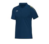 JAKO - Polo Classique, Mixte, Bleu Nuit/Citro, L