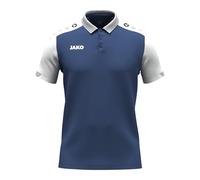 JAKO Polo Dynamic pour Enfant, Bleu Nuit/Blanc/Gris Clair, 164