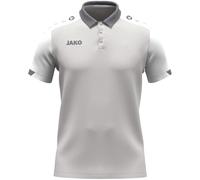 JAKO Polo Dynamic pour Enfant, Gris Clair/Blanc/Gris, 152