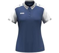 JAKO Polo Dynamic pour Femme, Bleu Nuit/Blanc/Gris Clair, XL