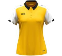 JAKO Polo Dynamic pour Femme, Jaune/Blanc/Noir, Taille M