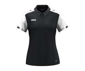 JAKO Polo Dynamic pour Femme, Noir/Blanc/Anthracite, Taille M