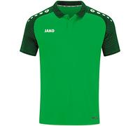 JAKO Polo Performance, taille M, couleur : vert clair/noir