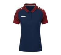JAKO - Polo Performant, Femme, Marine/Rouge, 40