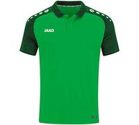 JAKO - Polo Performant, Mixte Enfant, Vert Tendre/Noir, 152