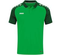 JAKO Polo Performant Mixte Vert Tendre/Noir L