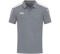 JAKO Polo Power, taille : 44, couleur : gris pierre