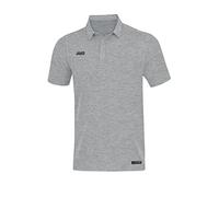 JAKO - Polo Premium Basics, Mixte, Gris Clair Chiné, S