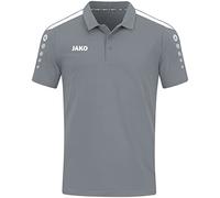 JAKO - Polo Puissant, Mixte, Gris Pierre, XL