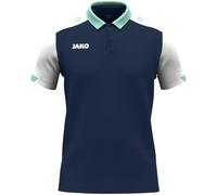 JAKO Polo Unisexe Dynamic, Bleu Marine/Blanc/Menthe, XL